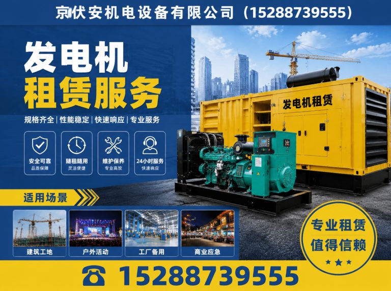 宿迁发电机租赁展示图